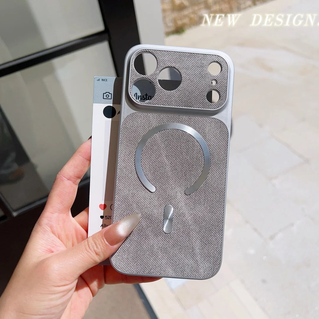 MagSafe Fabric Leather iPhone Case