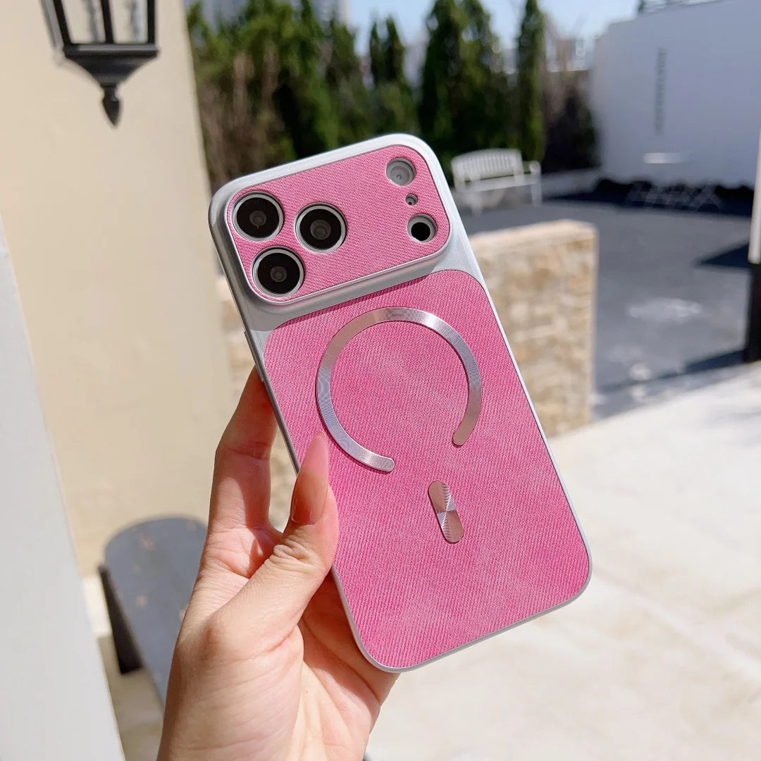 MagSafe Fabric Leather iPhone Case