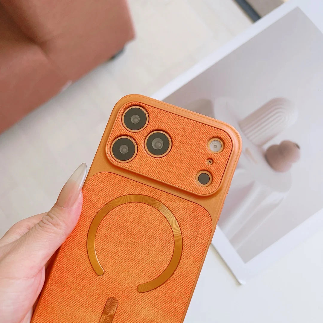 MagSafe Fabric Leather iPhone Case